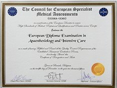 Certificado Diploma Europeo