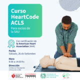 Curso HeartCode ACLS Para Socios de la SAU - Sábado 26 de Setiembre